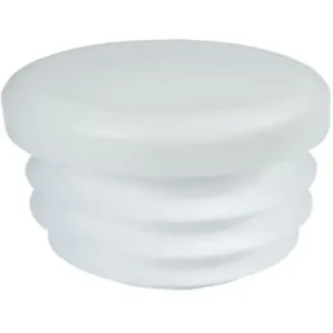 Wysoka jakość Zaślepka profila biała fi 38 okrągła 5szt.